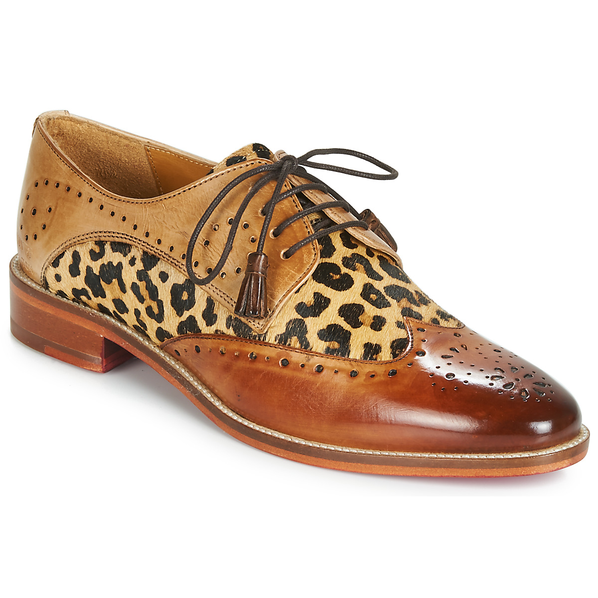 鞋子 女士 德比 Melvin & Hamilton BETTY-4 棕色 / Leopard