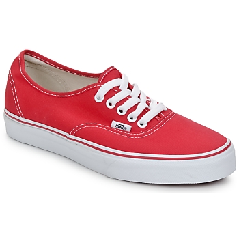 鞋子 球鞋基本款 Vans 范斯 AUTHENTIC 红色