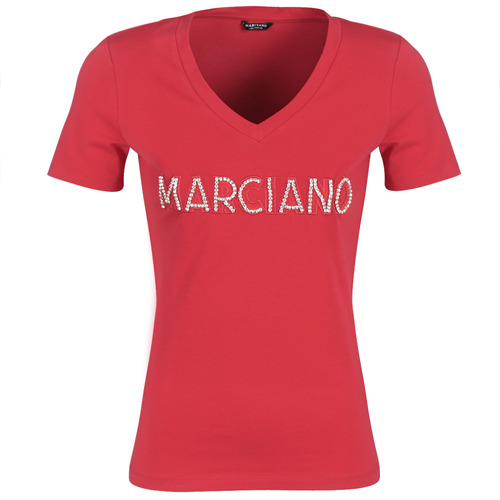 衣服 女士 短袖体恤 Marciano LOGO PATCH CRYSTAL 红色
