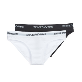 内衣 女士 底裤 Emporio Armani CC317-PACK DE 2 白色 / 黑色
