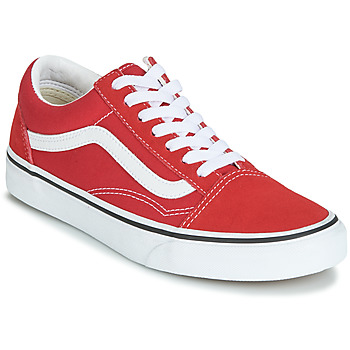 鞋子 男士 球鞋基本款 Vans 范斯 OLD SKOOL 红色