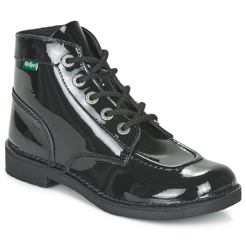 鞋子 女士 短筒靴 Kickers KICK COL 黑色 / 漆皮