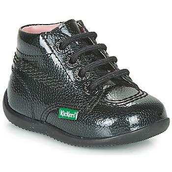 鞋子 女孩 短筒靴 Kickers BILLISTA ZIP 黑色