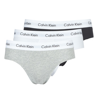 内衣 男士 拳击 Calvin Klein Jeans COTTON STRECH HIP BREIF X 3 黑色 / 白色 / 灰色 / 中国红