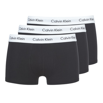 内衣 男士 拳击 Calvin Klein Jeans COTTON STRECH LOW RISE TRUNK X 3 黑色