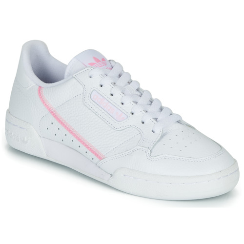 鞋子 女士 球鞋基本款 Adidas Originals 阿迪达斯三叶草 CONTINENTAL 80 W 白色 / 玫瑰色