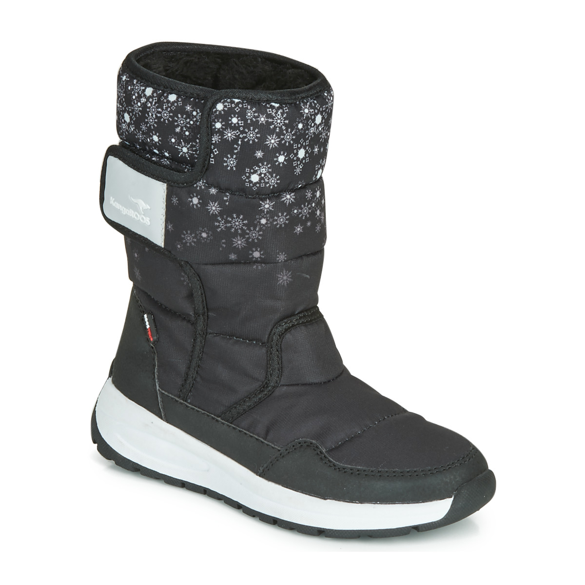 鞋子 女孩 雨靴 Kangaroos K-FLUFF RTX 黑色 / 灰色