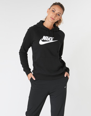 衣服 女士 卫衣 Nike 耐克 W NSW ESSNTL HOODIE PO  HBR 黑色