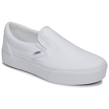 鞋子 女士 平底鞋 Vans 范斯 Classic Slip-On Platform 白色