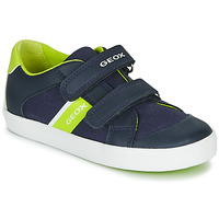 鞋子 男孩 球鞋基本款 Geox 健乐士 GISLI BOY 海蓝色 / 绿色