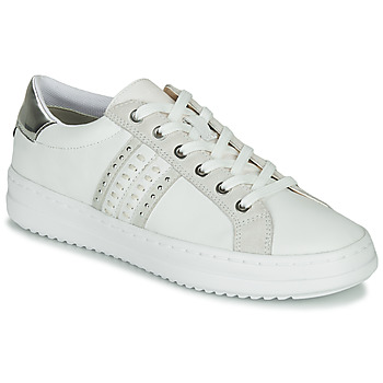 鞋子 女士 球鞋基本款 Geox 健乐士 D PONTOISE 白色 / 银灰色