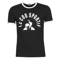 衣服 男士 短袖体恤 Le Coq Sportif 乐卡克 ESS Tee SS N°3 M 黑色 / 白色