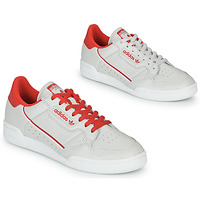 鞋子 球鞋基本款 Adidas Originals 阿迪达斯三叶草 CONTINENTAL 80 米色 / 红色
