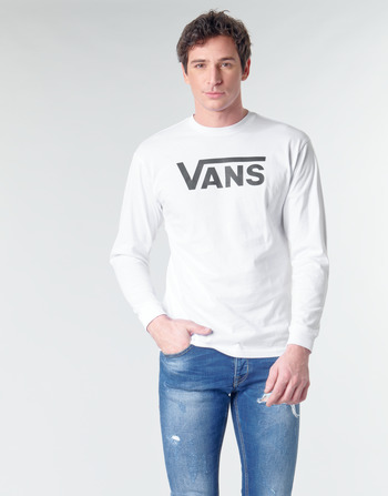 衣服 男士 长袖T恤 Vans 范斯 VANS CLASSIC 白色