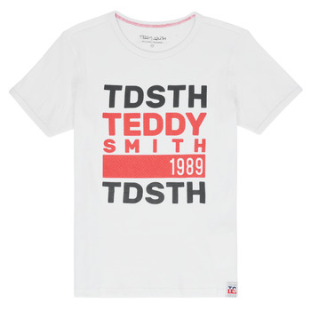 衣服 男孩 短袖体恤 Teddy Smith 泰迪 史密斯 DUSTIN 白色