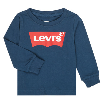 衣服 男孩 长袖T恤 Levi's 李维斯 BATWING TEE LS 海蓝色