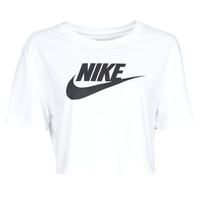 衣服 女士 短袖体恤 Nike 耐克 W NSW TEE ESSNTL CRP ICN FTR 白色 / 黑色
