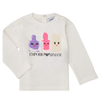 衣服 女孩 长袖T恤 Emporio Armani 6HET02-3J2IZ-0101 白色