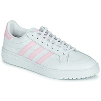 鞋子 女士 球鞋基本款 Adidas Originals 阿迪达斯三叶草 TEAM COURT W 白色 / 玫瑰色