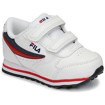 鞋子 儿童 球鞋基本款 Fila ORBIT VELCRO INFANTS 白色 / 蓝色