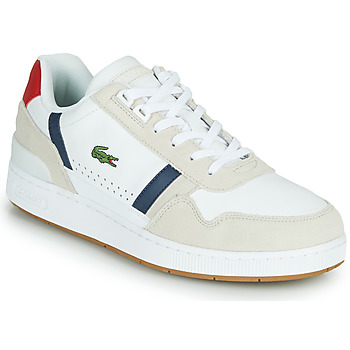 鞋子 男士 球鞋基本款 Lacoste T-CLIP 0120 2 SMA 白色 / 海蓝色 / 红色