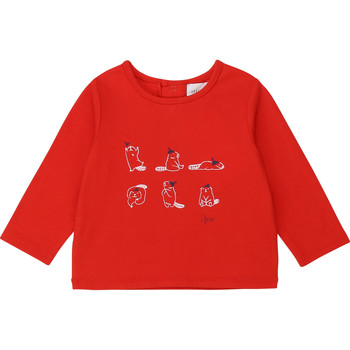 衣服 女孩 长袖T恤 Carrément Beau Y95252 红色