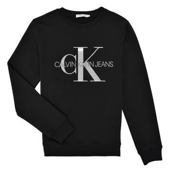 衣服 儿童 卫衣 Calvin Klein Jeans MONOGRAM SWEAT 黑色