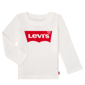 衣服 女孩 长袖T恤 Levi's 李维斯 BATWING TEE LS 白色