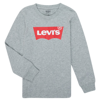 衣服 男孩 长袖T恤 Levi's 李维斯 BATWING TEE LS 灰色