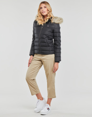 Tommy Jeans TJW BASIC HOODED DOWN JACKET 黑色