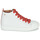 鞋子 女孩 高帮鞋 Little Mary SASHA (VE014) 白色 / 红色