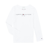 衣服 女孩 长袖T恤 Tommy Hilfiger KG0KG05247-YBR-J 白色