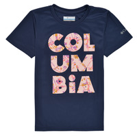 衣服 女孩 短袖体恤 Columbia 哥伦比亚 PETIT POND GRAPHIC 海蓝色