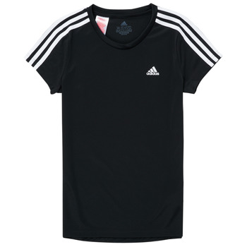 衣服 女孩 短袖体恤 Adidas Sportswear G 3S T 黑色
