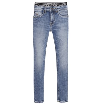 衣服 男孩 牛仔铅笔裤 Calvin Klein Jeans SKINNY VINTAGE LIGHT BLUE 蓝色