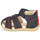 鞋子 儿童 凉鞋 Kickers BIGBAZAR-2 米色 / 黄色 / 海蓝色