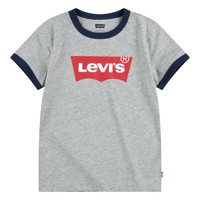 衣服 男孩 短袖体恤 Levi's 李维斯 BATWING RINGER TEE 灰色
