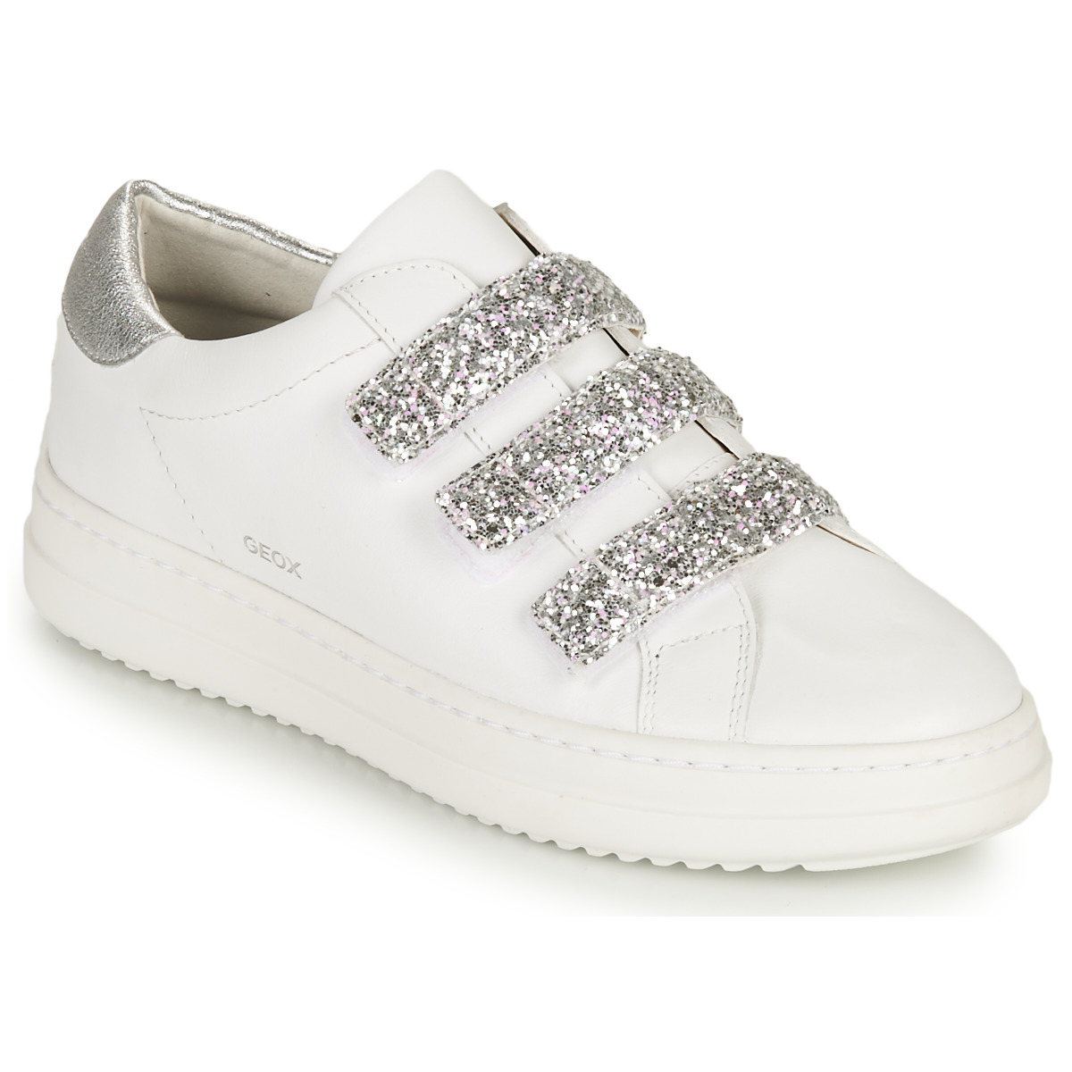 鞋子 女士 球鞋基本款 Geox 健乐士 D PONTOISE C 白色 / 银灰色