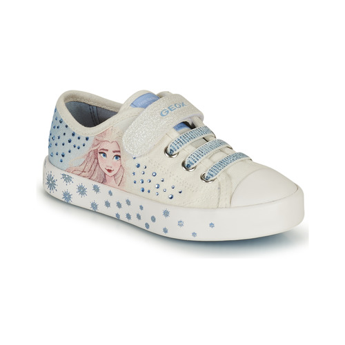 鞋子 女孩 球鞋基本款 Geox 健乐士 JR CIAK GIRL 白色 / 蓝色