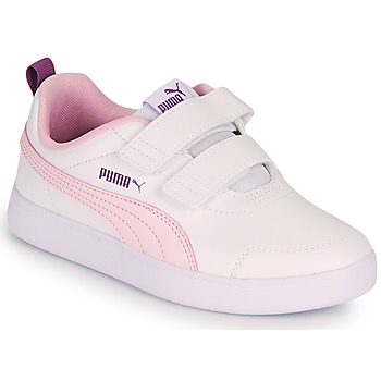 鞋子 女孩 球鞋基本款 Puma 彪马 COURTFLEX PS 白色 / 玫瑰色