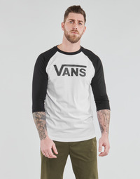 衣服 男士 长袖T恤 Vans 范斯 VANS CLASSIC RAGLAN 白色 / 黑色