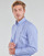 衣服 男士 长袖衬衫 Polo Ralph Lauren CHEMISE AJUSTEE EN POPLINE DE COTON COL BOUTONNE  LOGO PONY PLAY 蓝色 / 白色