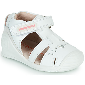 鞋子 女孩 凉鞋 Biomecanics 212104 白色 / 银灰色