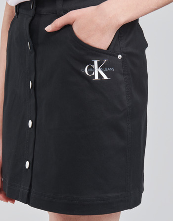 Calvin Klein Jeans COTTON TWILL MINI SKIRT 黑色