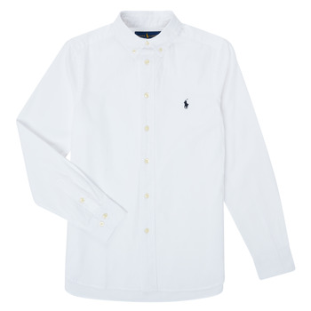 衣服 男孩 长袖衬衫 Polo Ralph Lauren GONNA 白色