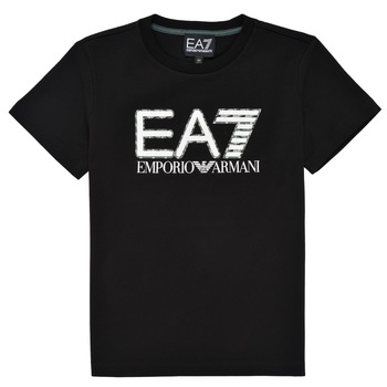 衣服 男孩 短袖体恤 EA7 EMPORIO ARMANI 3KBT53-BJ02Z-1200 黑色