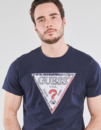 Guess TRIESLEY CN SS TEE 海蓝色