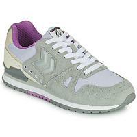 鞋子 女士 球鞋基本款 Hummel MARATHONA SUEDE 灰色 / 紫罗兰