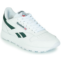 鞋子 球鞋基本款 Reebok Classic CL LTHR 白色 / 绿色