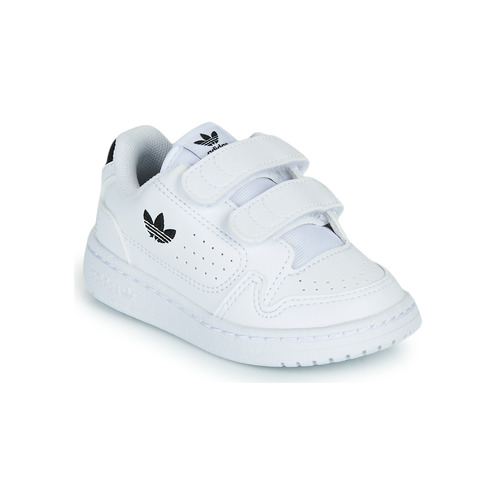 鞋子 儿童 球鞋基本款 Adidas Originals 阿迪达斯三叶草 NY 92 CF I 白色 / 黑色